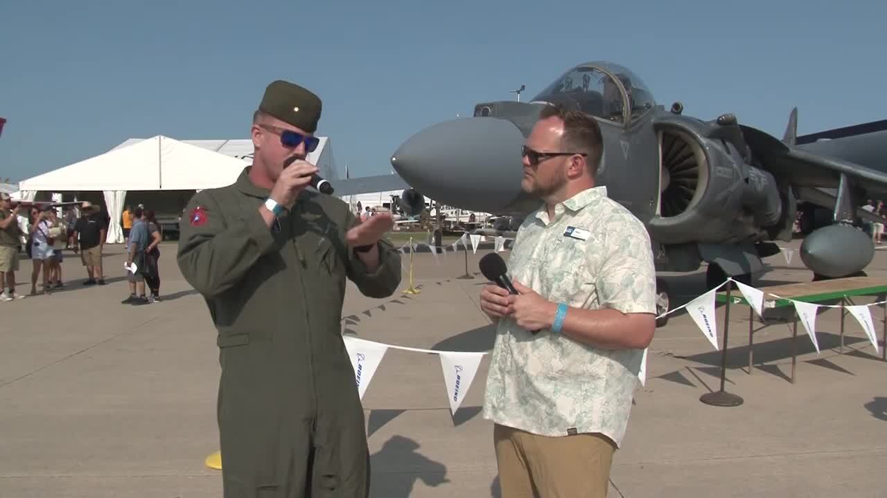 EAA AirVenture Plane Talk: AV8 Harrier with Maj Corey Boudiette