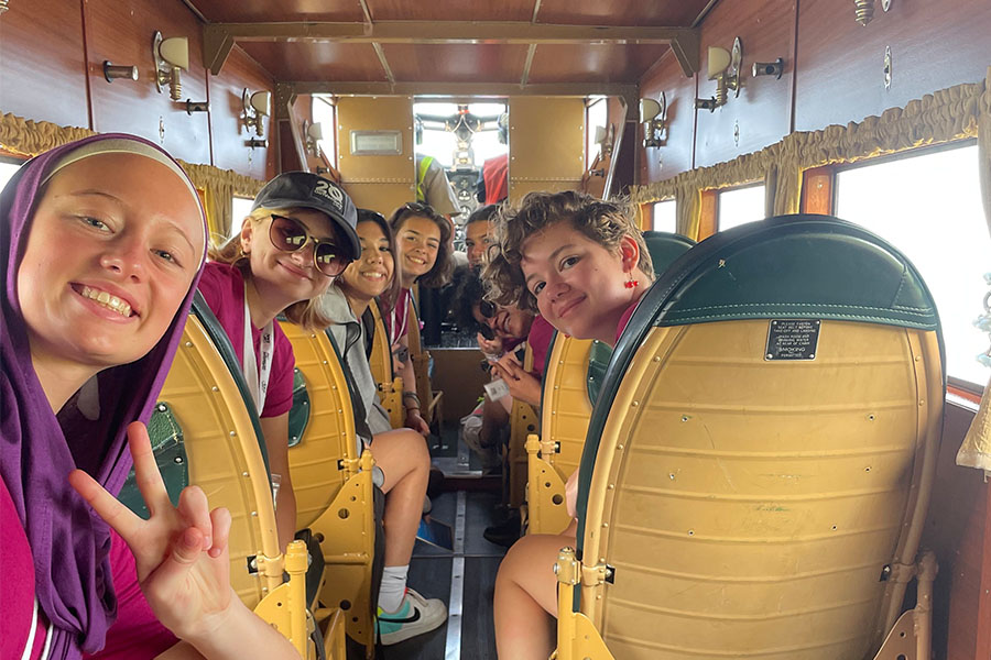 girlventure in ford tri motor