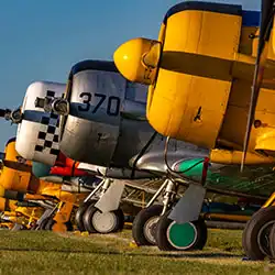 EAA AirVenture Oshkosh Aircraft Areas | Parked Warbird Aircrafts